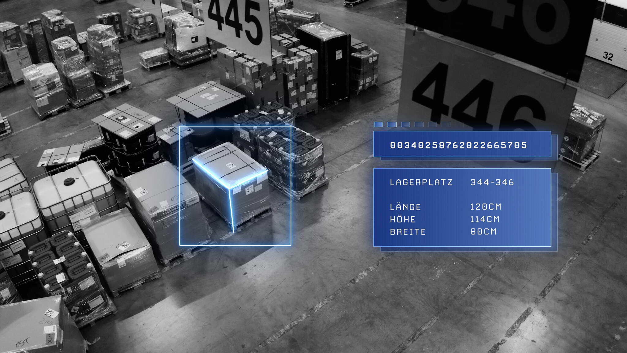 @ILO vermisst, identifiziert und lokalisiert Packstücke im Stückgutlager in Echtzeit. @ILO vermisst, identifiziert und lokalisiert Packstücke im Stückgutlager in Echtzeit.