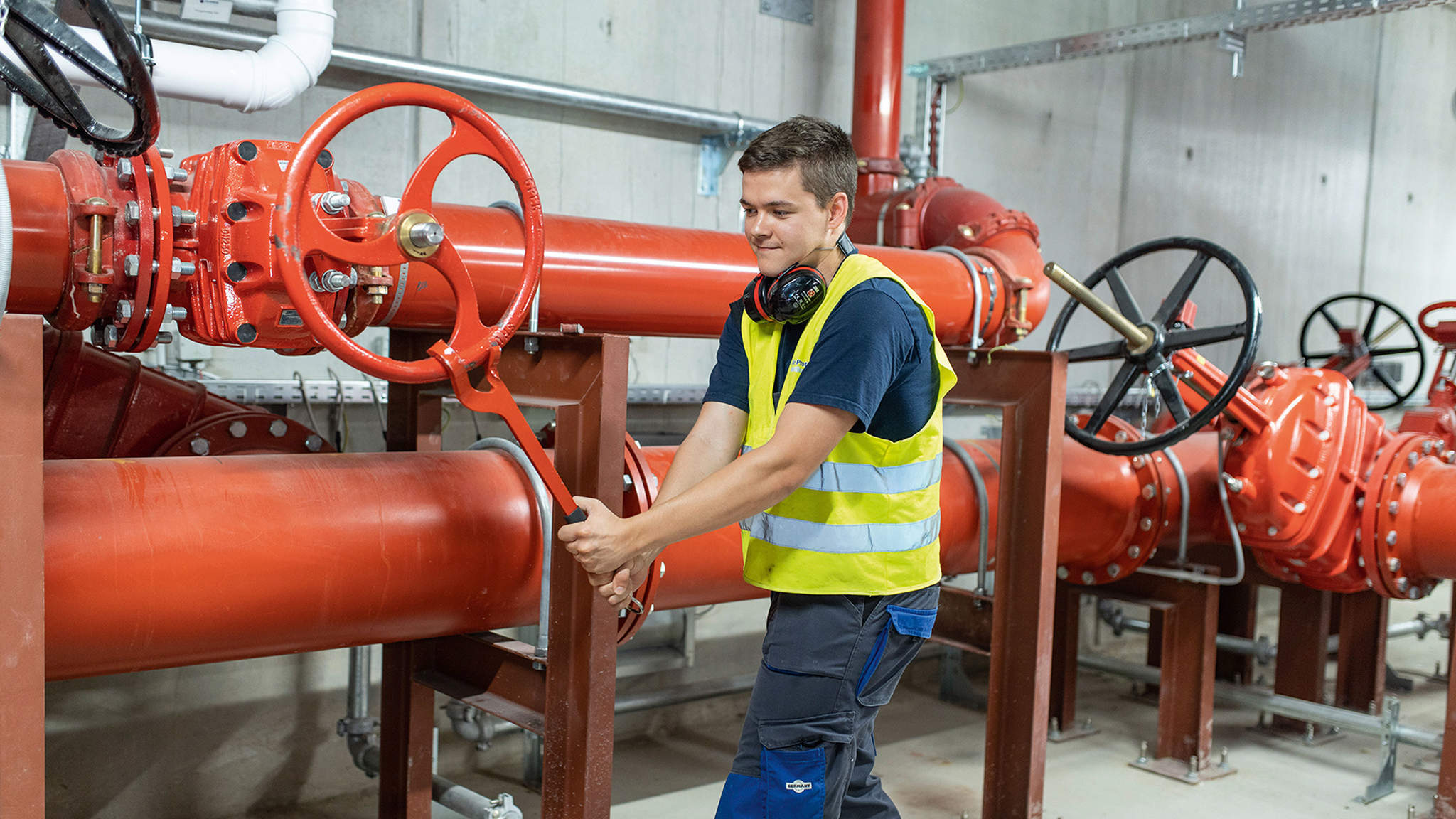 Wartung der Sprinkleranlage